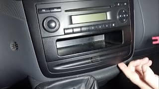 Mercedes Vito W639 20042010 How To RemoveRemoval Radio [upl. by Giess109]