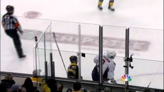 Patrice Bergeron crushing Alex Ovechkin Washington Capitals vs Boston Bruins 41412 NHL Hockey [upl. by Donnell]