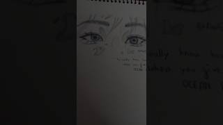 Ocean eyes fypviralシ oceaneyes billieeilish drawing art sketch eyedrawing shortsfeedshorts [upl. by Leirol300]