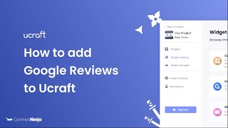 How to add Google Reviews to Ucraft [upl. by Alleynad518]