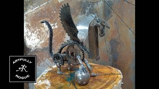 Scrap Dragon Metal Art [upl. by Lleumas]