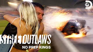 Daddy Dave Has a Major Crash  Street Outlaws No Prep Kings [upl. by Aerdna]