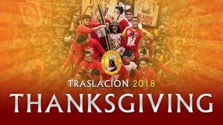 Traslacion  Feast of the Black Nazarene 2018  Thanksgiving Procession [upl. by Attaynik]