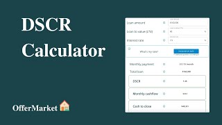 DSCR Calculator [upl. by Pauiie]