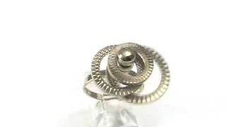 Tri Circle 14k Gold Motion Ring FL856 [upl. by Roanna]