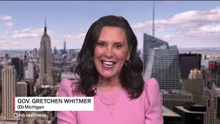 WATCH Michigan Gov Whitmer defends Bidens decision to stay in the 2024 race [upl. by Chickie]