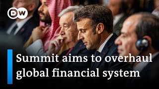 World leaders meet in Paris for global finance summit  DW News [upl. by Ecnarrat319]