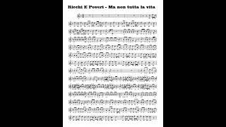 Ma non tutta la vita Spartito con base musicale [upl. by Fidellas]