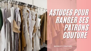 Astuces pour RANGER SES PATRONS COUTURE [upl. by Ziul]