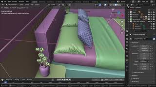 Basics of Blender  Interior Designing Part 7  Applying Materials to your room in Hindi [upl. by Longo]