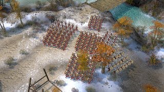 Praetorians HD  4v4 SKIRMISH Gameplay [upl. by Cinimod]