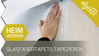 Glasfasertapete tapezieren [upl. by Adnolat]