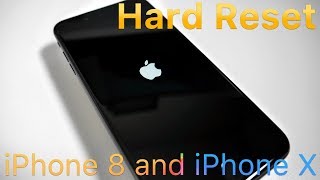 How To Hard Reset iPhone 8 8 Plus amp X [upl. by Adnilreb]