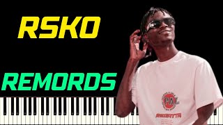 RSKO  REMORDS  PIANO TUTORIEL [upl. by Enelehs313]