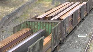 Pacific National Steel Train Moss Vale NSW [upl. by Yllaw24]