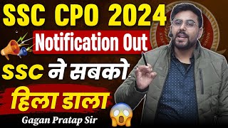 SSC CPO 2024 Notification out 🔥  By Gagan Pratap Sir cpo ssccpo [upl. by Carver]