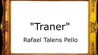 Traner  Rafael Talens Pelló Pasodoble [upl. by Rask497]