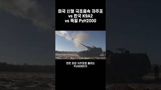 미국 한국 독일  자주포 사격 비교 [upl. by Lilhak419]