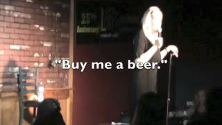 A heckler almost walks out during a dead dad joke by comedian Laurie Kilmartin [upl. by Ahsemo455]