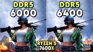 DDR5 6000 vs 6400  Ryzen 5 7600X  Does RAM Speed Matters [upl. by Salkcin103]