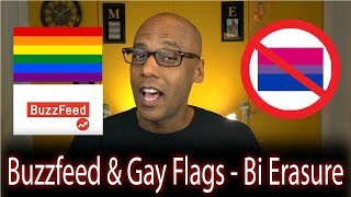 How Buzzfeed amp Gay Flags Erase Bisexuals Bisexual Erasure in Media [upl. by Tigirb]