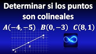 16 Determinar si los puntos son colineales con la fórmula de la distancia [upl. by Ibob]