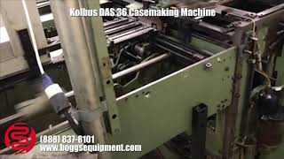 Kolbus DAS 36 Casemaking Machine [upl. by Htnamas]