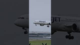 Westjet 7879 Arriving into dublinairport aviation planespotting westjet [upl. by Aneehsal]