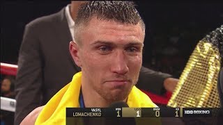 Vasyl Lomachenkos postfight interview after losing to Orlando Salido [upl. by Chaney]