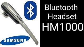 Best Bluetooth handset under 500Samsung Headset HM1000 Unboxing Review specifications [upl. by Saxe]