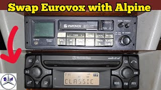 Replace the Eurovox with an Alpine Mercedes head unit W124 [upl. by Lisan]