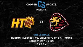 University of St Thomas Volleyball vs HustonTillotson [upl. by Einre398]