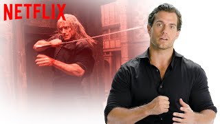 Henry Cavill analizuje walkę w Blaviken — scena po scenie  Wiedźmin  Netflix [upl. by Eeslehc]