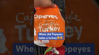 When did Popeyes make Turkeys shorts youtubeshorts [upl. by Peppy]