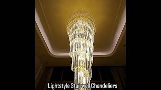 Luxury Stairwell Chandeliers chandelier chandelierdesign interiordesign [upl. by Isabel]