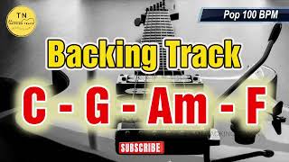 Backing Track C Major  C G Am F  Guitar Backing Track [upl. by Rajiv]