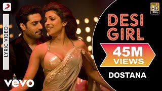 Desi Girl Lyric Video  DostanaJohnAbhishekPriyankaSunidhi Chauhan Vishal Dadlani [upl. by Maryann]