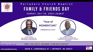 Partakers Church Friends amp Family Worship Service 72824WE DO NOT OWN THE RIGHTS TO THIS MUSIC [upl. by Fattal520]