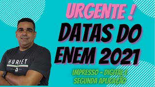 URGENTE SAÍRAM AS DATAS DO ENEM 2021 ESTAMOS INICIANDO A MELHOR PREPARAÇÃO PARA O ENEM [upl. by Namad]