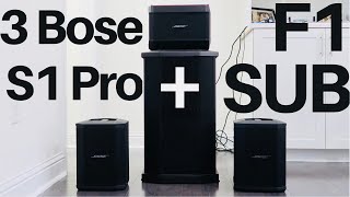 3 Bose S1 Pro  Bose F1 Sub SOUND TEST DEMO Review  Best Speakers Set Up [upl. by Ariane495]