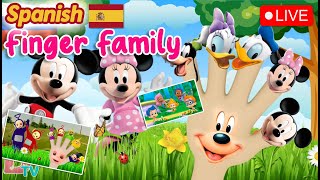 🔴LIVE MICKEY SPANISH FINGER FAMILY Song and More NURSERY RHYME Non Stop [upl. by Anazraf]