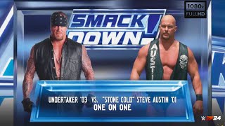 Undertaker vs Stone Cold Steve Austin  WWE Smackdown 2002 Full Match with Entrance  1080HD [upl. by Radmilla848]