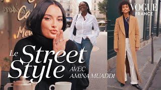 Comment shabillent les Parisiens en automne  Ft Amina Muaddi  LE STREET STYLE  Vogue France [upl. by Spear619]