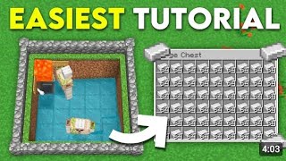 Easiest Iron Farm in Minecraft Bedrock 121 Tutorial MCPEXboxPS4Nintendo SwitchWindows10 [upl. by Haines]