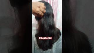 U Shape Hair Cutshots haircuthair letslearnwithpinki [upl. by Lourdes]