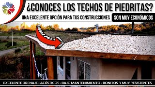 ¿Conoces los TECHOS de PIEDRITAS Otra opción de TECHO ECONÓMICO con GRAVILLA [upl. by Adnihc]