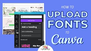 How to Upload Fonts in Canva Desktop and Mobile [upl. by Dahlstrom]