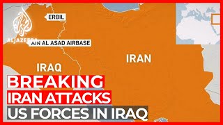 Iran fires rockets at US forces in Iraq [upl. by Ahsilak]