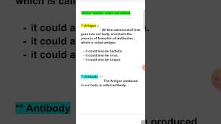 Different between antigen or antibiotic antigen ampAntibody किसे कहते है Microbilogy ❤️❤️🙏 [upl. by Ahtram]