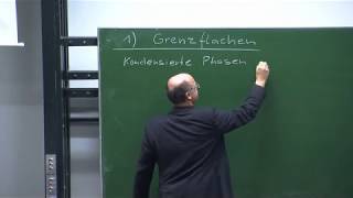 Thermodynamik II VL2 Grenzflächen  Prof Hubert Motschmann [upl. by Nojram]